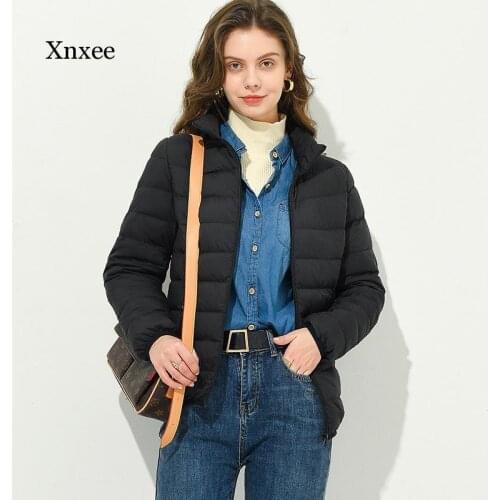Winter Coat New -Ultra Light Down Womens Korean Fashion Solid Duck Down Jacket Women Womens Tops Blouses Harajuku 2021 Overcoat