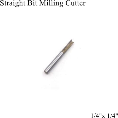 1/4" Shank x 1/4" 5/16" 3/8" 1/2" Blade Woodworking Straight Router Bit Tool Knife Tungsten Carbide Endmill Milling Cutter