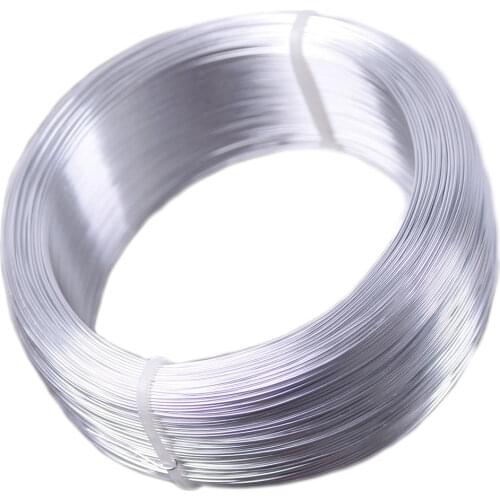 1 Large Roll 200 meters Silver Plated 0.6mm 0.7mm Aluminium Soft Metal Beading Wire for Jewelry Making DIY Crafts