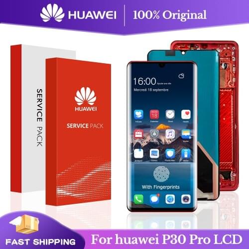 100% Original 6.47"Display for Huawei P30 Pro LCD Touch Screen Digitizer P30 Pro VOG-L29 VOG-L09 VOG-L04 with frame Repair Parts
