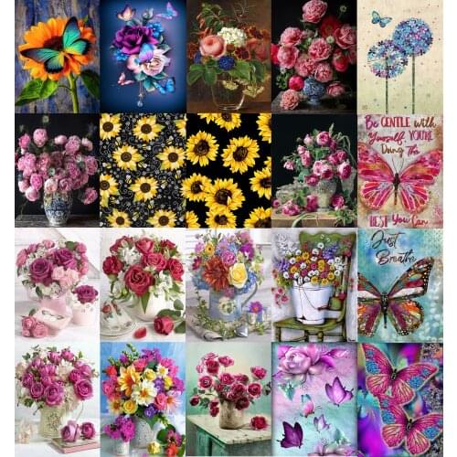 5d Diy Diamond Painting Animal and Flower Cross Stitch Kit Home Decoration Children Gift Diamond Painting Complete Kit