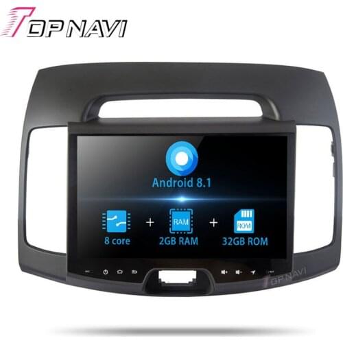 2 din Autoradio 10.1 Inch Android 8.1 Car Multimedia Audio Players For Hyundai Elantra 2015 Stereo Car GPS Navigation NO DVD