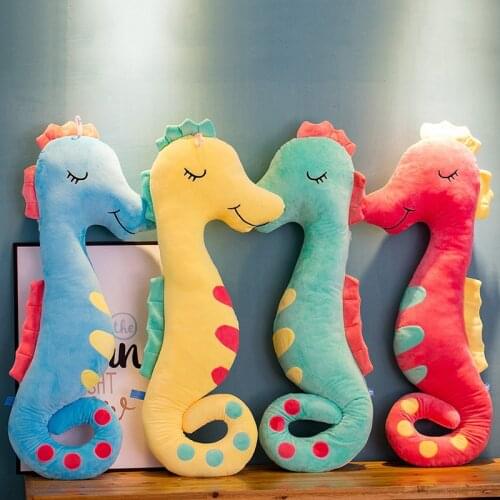 Big Size Hippocampus Boyfriend Cushion Sleeping Seahorse Soft Pillow Plush Toys Stuffed Aminal