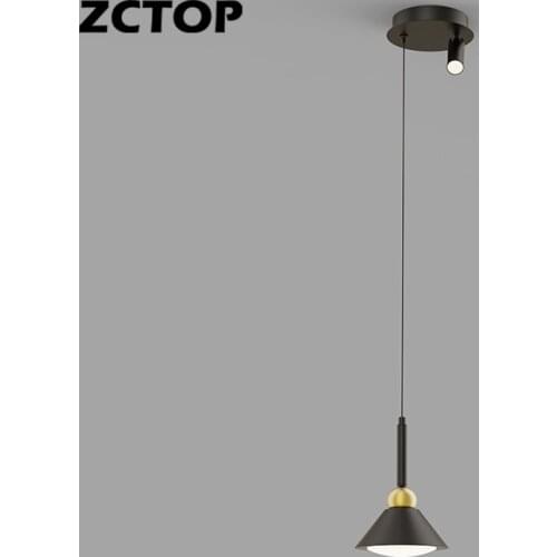 Black LED Pendant Lights Modern Bedside Lights Living Room Dining Room Kitchen Bedroom Decor Home Indoor Lighting Pendant Lamps