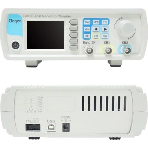 Cleqee JDS6600-60M JDS6600 Series 60MHZ Digital Control Dual-channel DDS Function Signal Generator frequency meter Arbitrary