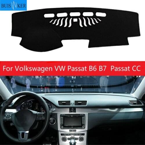 For Volkswagen VW Passat B6 B7 06-15 Passat CC 09-17 Car Dashboard Cover Mat Pad Dashmat Sun Shade Instrument Carpet Accessories