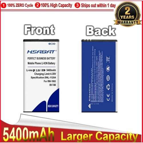 HSABAT BV-T4B 4950mAh for Nokia Microsoft Lumia 640XL RM-1096 RM-1062 RM-1063 RM-1064 BVT4B Battery free shipping