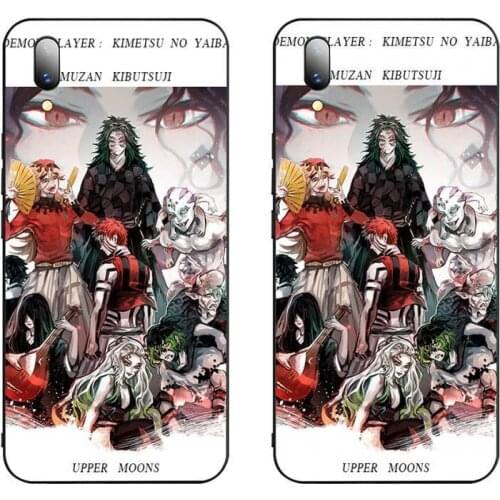 HUAGETOP Upper Moons Kimetsu no Yaiba Luxury Phone Case For Vivo Y91c Y17 Y51 Y67 Y55 Y7s Y81S Y19 V17 vivos5