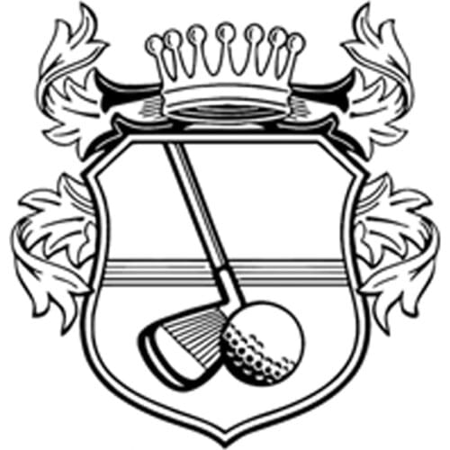 14.2CM*14.9CM Interesting Golf Clubs Ball Symbol Sport Fitness Silhouette Decal Vinyl Car Sticker S9-0940