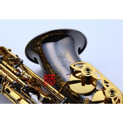 Keilwerth JK-Keilwerth E ST130 Saxophone Alto Black Nickel Silver Alloy Alto Sax Brass Musical Instrument Copy