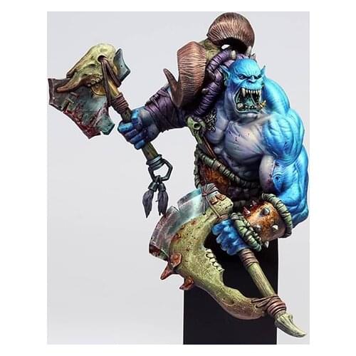 1/10 ancient man warrior orc bust (NO BASE ) Resin figure Model kits Miniature gk Unassembly Unpainted