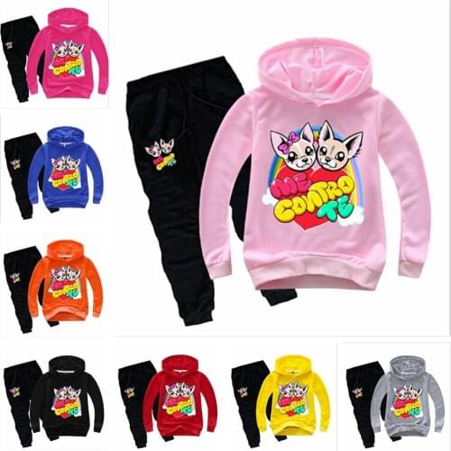 Spring Toddler Boy Clothes Hooded T Shirt + Pans 2pcs Kids Clothing Suit Fashion Girls Fall Outfits Sets Teen Clothing