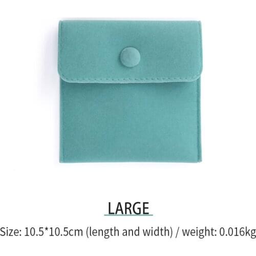 Envelope Blue Flannel Female Necklace Jewelry Storage Bags For Earring Bracelet Wedding Ring Brooch Jewellery Organizer Portable
