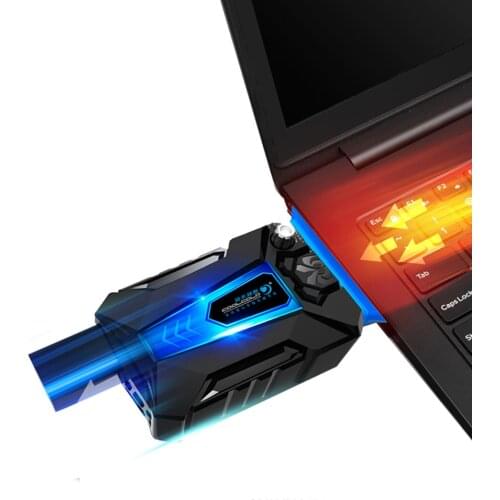 COOL COLD Portable Low Noise Silent USB Air Extracting Laptop Notebook Cooler Cooling Fan Radiator with Vacuum Fan Four Sleeves