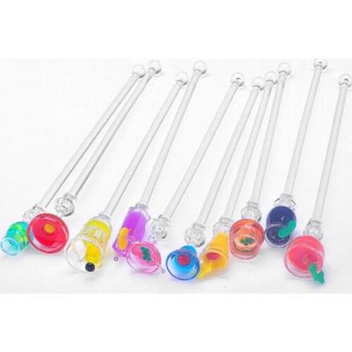 500pcs 23cm Cute Cocktail Drink Mixer Bar Puddler Muddler Stirring Mixing Sticks Ladle Stirrer Swizzle Sticks Bar Tool Free ship