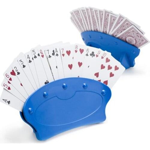 Two pieces set - Playing Card Holders Party poker game Hands Free poker Holders Playing card stand organizes hands for easy play