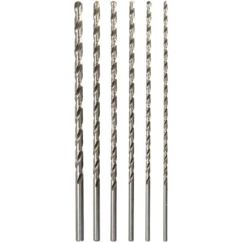 Extra Long HSS Straight Shank Auger Twist Drill Bit Set 6-12mm Diameter 350mm Length For Plastic / Metal /Wood Drilling Mayitr