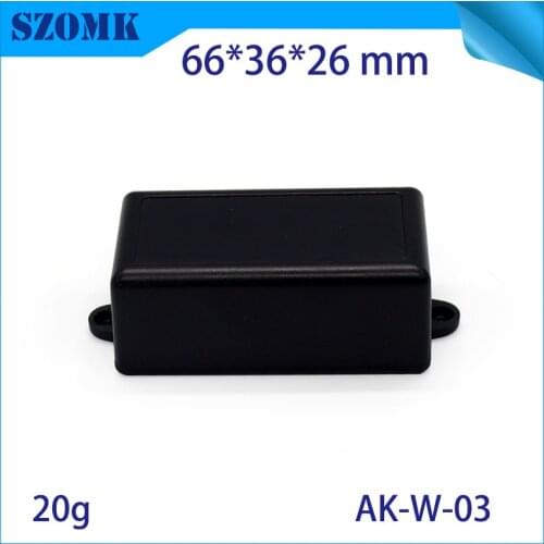 Szomk plastic outlet enclosure plastic electronics enclosure (4 pcs) 66*36*26mm wall mount box electrical plastic case