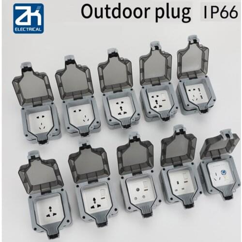 Socket Defence Splash Power Supply Insert Surface Mounted Rain-proof Socket Hong Kong And Macao Britain General Purpose Insert