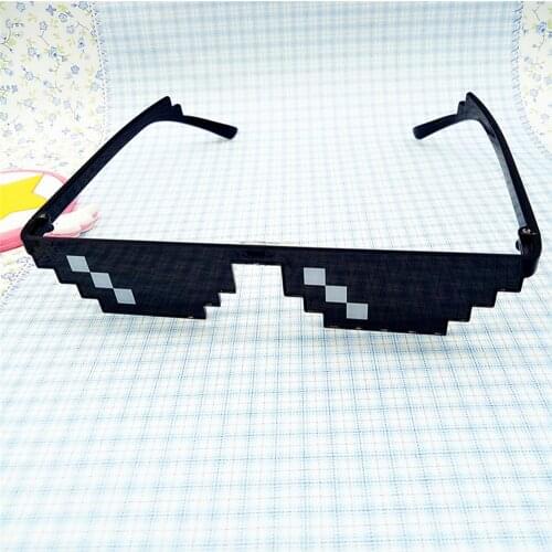 Thug Life Glasses 8 Bit Pixel Deal With It Sunglasses Unisex Sunglasses Toytoys For Kids Birthday Party Gift Christmas Gift