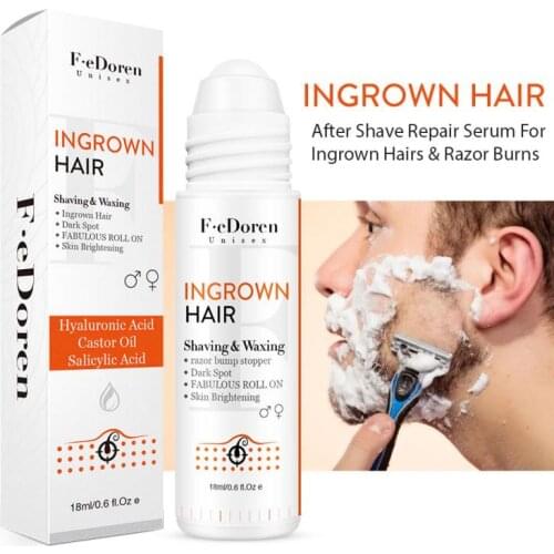 18ml Ingrown Hairs treatment After Shave Serum Razor Bump solution Dark Spot Remover Smoothing Skin Reduce Shaving Irritation