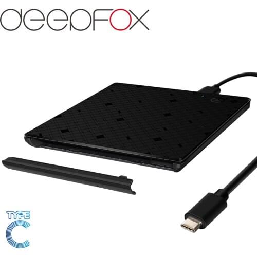 USB 3.0 ECD919 SATA Cover DVD RW Burner ROM Drive External Case Enclosure Caddy 9.5mm For Laptop Macbook With Type C Cable