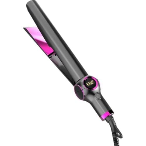 2-In-1Hair Straightener ,Curling And Straightening Dual-Purpose Spiral Hair Curler Fast Warm-Up Hair Tools