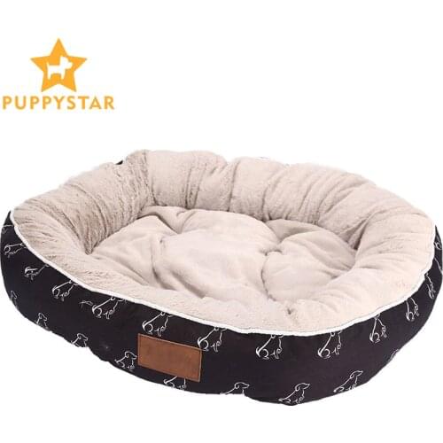 High Quality Pet Dog Bed Soft Sofa Warm Waterproof Dog Bed For Small Medium Large Dog Cat Husky Mat With Animal Pattern PY0102