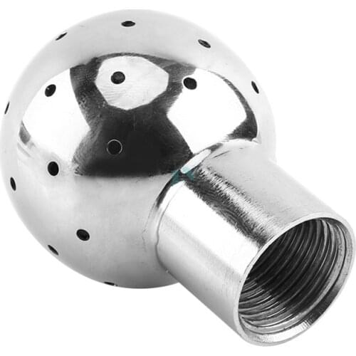 1-1/4" DN32 304 Stainless Steel Sanitary Weld 360 Degrees Fix Spray Ball Tank Cleaning Ball