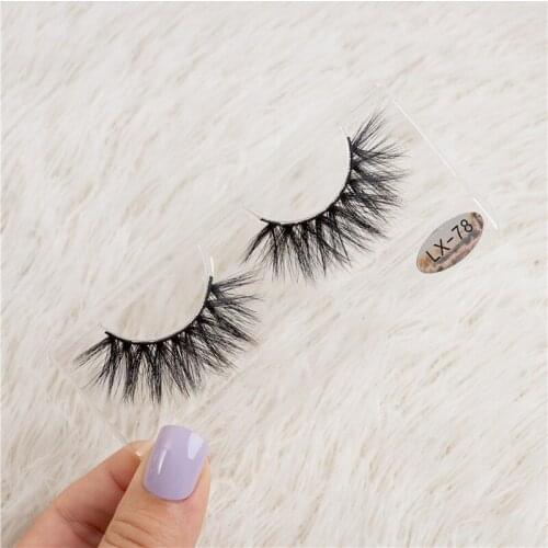 1 Pair 3D Mink Eyelashes Fluffy Dramatic Eyelashes Makeup Wispy Mink Lashes Natural Long False Lashes Bulk Thick For Makeup