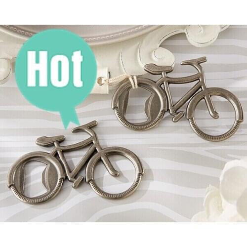 120pcs/lot Wedding Party Favors Lets Go On an Adventure Bicycle Wedding Bottle Opener and wedding giveaways Free shipping