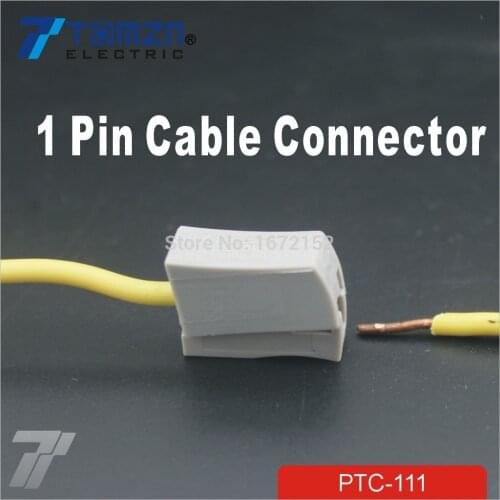 20pcs Single 1 pin cable wire wiring connecting connector for lamp