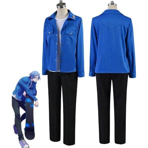 Anime SK8 the InfInIty Langa Hasegawa Cosplay Costume Role Play Top Pants Coats Accessories Wig Full Sets Halloween Party