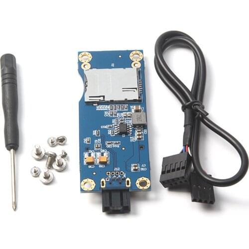 Mini PCI-E Wireless WWAN Test Card USB 4Pin MiniPCI Express Adapter w/ SIM Card Slot for Module 3G/4G for HUAWEI Desktop