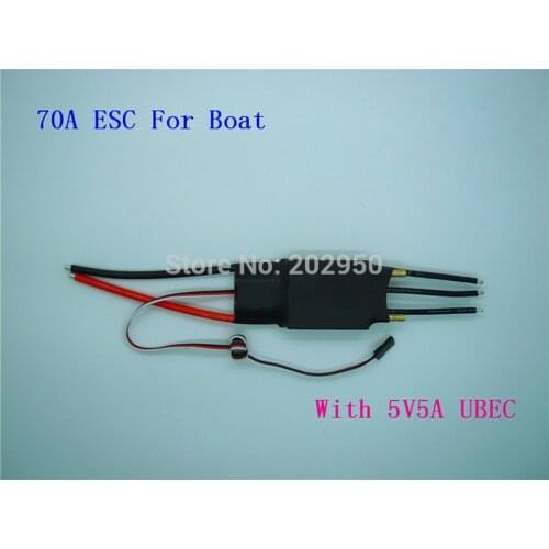 1piece Brushless Motor 60A 70A WaterCool ESC 2-7S Lipo With 5A BEC RC Boat Jet Ship 70a Brushless ESC + Free Shipping