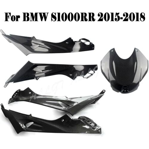 100% Pre-Preg Carbon Fiber Tank Side Fairings Panel Fairing Tank Cover Fit For BMW S1000RR 2015 2016 2017 2018