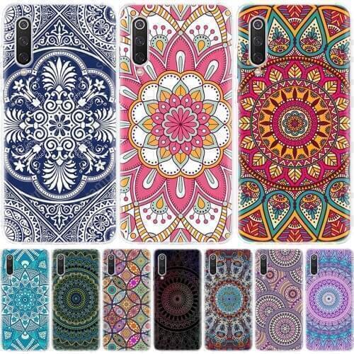 Blue totem mandala flower Phone Case For Xiaomi Mi Note 10 11 9 8 10T 9T CC9 A1 A2 A3 Poco F1 X3 F2 Pro Lite 5X 6X Cover Coque