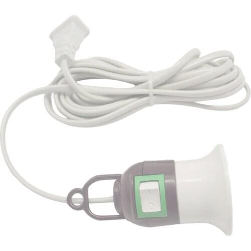 Lamp Holder With Wire E27 Lamp Bases 3M Power Cord Flame Retardant Line Independent Push Button Switch E27 Lamp Bases Holder