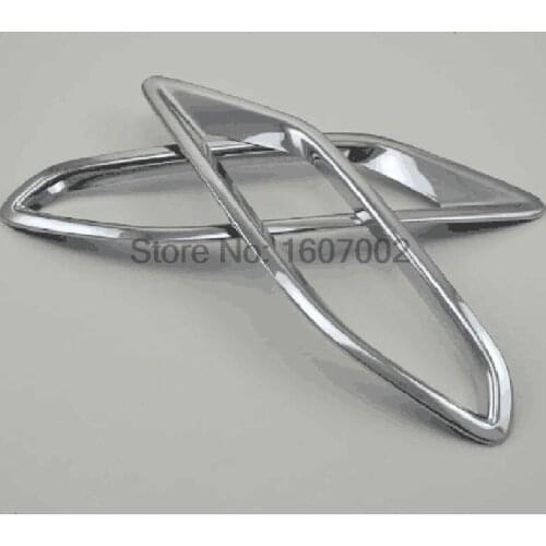 For 2014 2015 2016 HONDA HR-V LX VEZEL ABS Chrome Rear Fog light Tail Foglight Lamp Cover Trim Frame