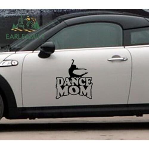EARLFAMILY 58cm x 58cm 2x Dance Mom Funny Graphic (one For Each Side) Car Sticker for Truck Window Auto Door Vinyl Decal 9 Color