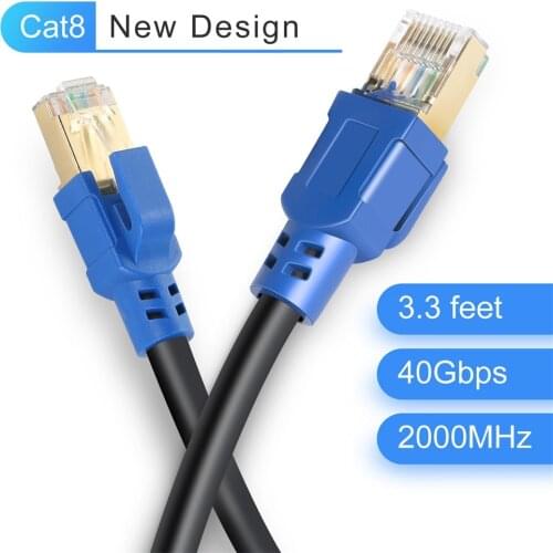 Ethernet Cable Cat8 Lan Cable CAT 8 RJ 45 Network Cable 1m/10m/30m Patch Cord for Laptop Router 40Gbps 2000Mhz High Speed 19Oct
