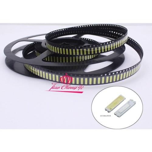 Hot New 100PCS Lot 7020 SMD LED Beads 3v 0.5W 150mA Cool white 10000-13000K For TV Back