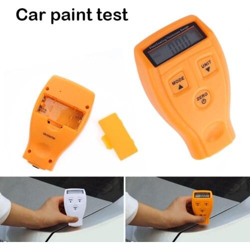 Russian English Manual GM200 Coating Painting Portable LCD Car Paint Tester Coating Thickness Digital Detector for VIP