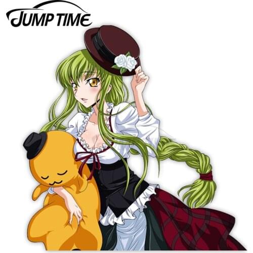 Jump Time Code Geass C.C. 13 Anime Sexy Girl Vinyl Decal Waifu Car sticker