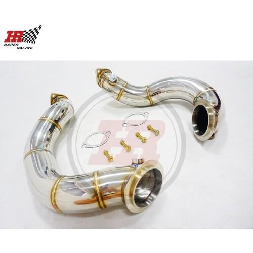 HP RACING 3.0'' Stainless Steel Downpipe kit For N54 Engine 135i 335i 335is Z4 E82 E87 E81 E90 E91 E92 Bi-Turbo