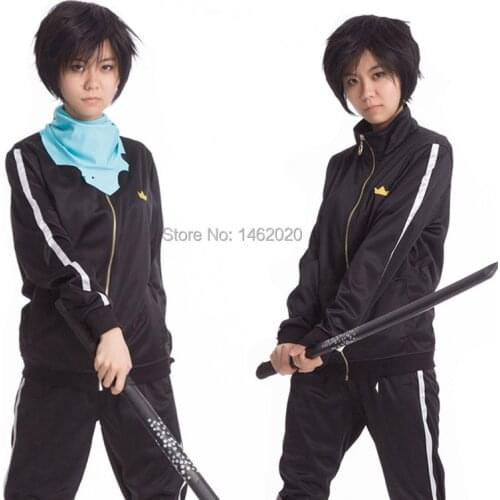 Anime Noragami Yato Cosplay Costume Jacket Black Casual Sporting Suit Fashion Clothing set