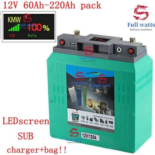 Ultra-large Capacit/high Power 12V/5V USB 100AH,120AH,150AH,180,220AH Li-polymer Battery for Boat Motors/solar Panel Power Bank