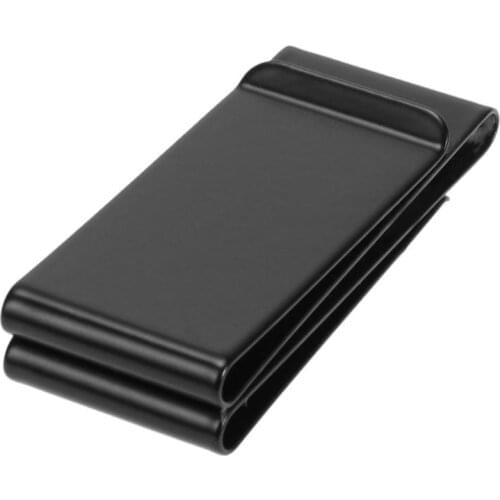 Metal Wallet Credit Card Money Holder Stainless Steel Black Slim Cash Money Clip Clamp Purse Wallet Men Women ID Card Money Clip