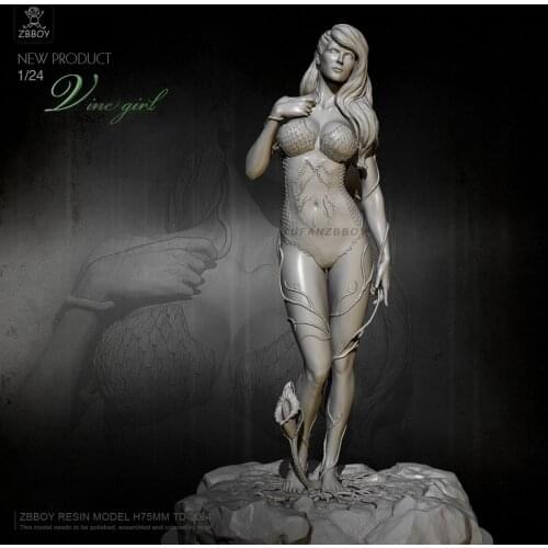 1/24 Resin Figure Model Kits Vine beauty Self-assembled TD-2264
