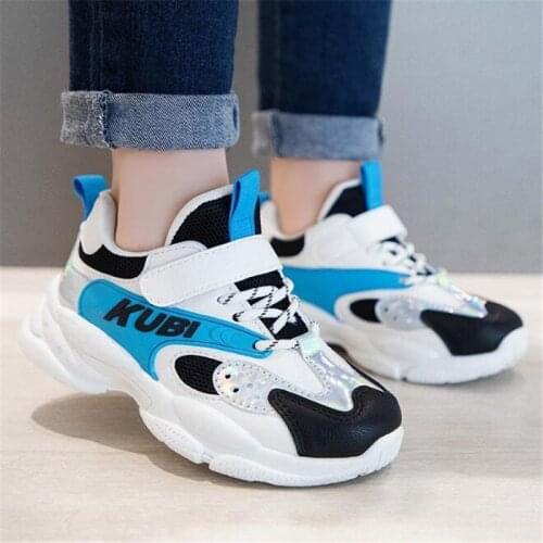 New spring and autumn girls father shoes, boys' sports shoes, breathable fashion, light soft sole leisure running shoes